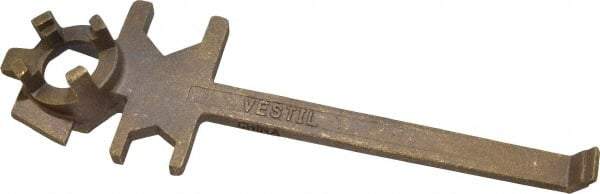 Vestil - 12" Long Bronze Drum Plug Wrench - For Use with All Types of Industrial Drum Plugs and Bungs in Metal or Plastic - Industrial Tool & Supply