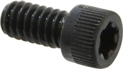 Camcar - 1/4-20 UNC Torx Plus Drive, Socket Cap Screw - Alloy Steel, Black Oxide Finish, Fully Threaded, 1/2" Length Under Head - Industrial Tool & Supply