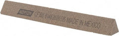 Norton - 6" Long x 3/4" Wide x 3/4" Thick, Aluminum Oxide Sharpening Stone - Triangle, Coarse Grade - Industrial Tool & Supply