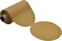 3M - 5" Diam, 500 Grit Aluminum Oxide Adhesive PSA Disc - Extra Fine Grade, Yellow, C Weighted Backing, Flexible, Use with Random Orbital Sanders - Industrial Tool & Supply