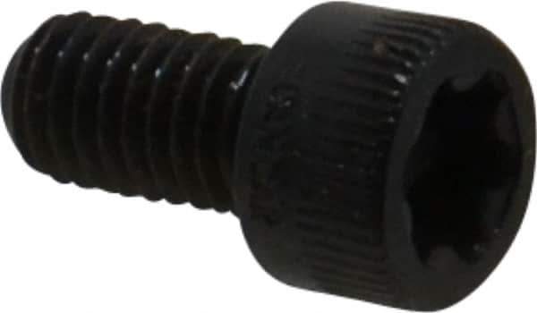 Camcar - #10-32 UNF Torx Plus Drive, Socket Cap Screw - Alloy Steel, Black Oxide Finish, Fully Threaded, 3/8" Length Under Head - Industrial Tool & Supply