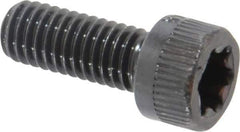 Camcar - #10-32 UNF Torx Plus Drive, Socket Cap Screw - Alloy Steel, Black Oxide Finish, Fully Threaded, 1/2" Length Under Head - Industrial Tool & Supply