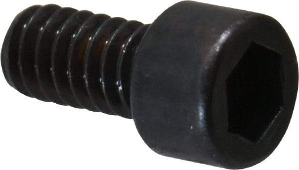 Made in USA - #2-56 UNC Hex Socket Drive, Socket Cap Screw - Alloy Steel, Black Oxide Finish, Fully Threaded, 3/16" Length Under Head - Industrial Tool & Supply