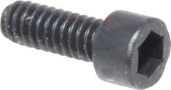 Made in USA - #2-56 UNC Hex Socket Drive, Socket Cap Screw - Alloy Steel, Black Oxide Finish, Fully Threaded, 1/4" Length Under Head - Industrial Tool & Supply