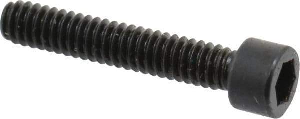 Made in USA - #2-56 UNC Hex Socket Drive, Socket Cap Screw - Alloy Steel, Black Oxide Finish, Fully Threaded, 1/2" Length Under Head - Industrial Tool & Supply