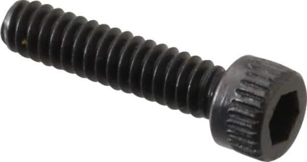 Made in USA - #4-40 UNC Hex Socket Drive, Socket Cap Screw - Alloy Steel, Black Oxide Finish, Fully Threaded, 1/2" Length Under Head - Industrial Tool & Supply