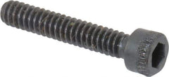 Made in USA - #4-40 UNC Hex Socket Drive, Socket Cap Screw - Alloy Steel, Black Oxide Finish, Fully Threaded, 5/8" Length Under Head - Industrial Tool & Supply