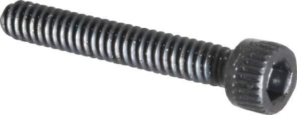 Made in USA - #4-40 UNC Hex Socket Drive, Socket Cap Screw - Alloy Steel, Black Oxide Finish, Fully Threaded, 3/4" Length Under Head - Industrial Tool & Supply