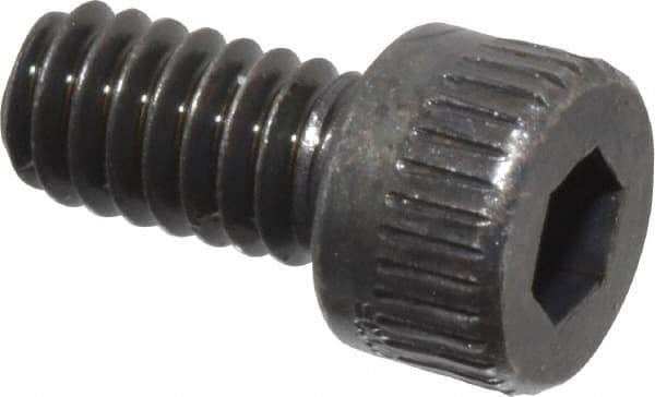 Made in USA - #5-40 UNC Hex Socket Drive, Socket Cap Screw - Alloy Steel, Black Oxide Finish, Fully Threaded, 1/4" Length Under Head - Industrial Tool & Supply