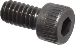 Made in USA - #5-40 UNC Hex Socket Drive, Socket Cap Screw - Alloy Steel, Black Oxide Finish, Fully Threaded, 1/4" Length Under Head - Industrial Tool & Supply