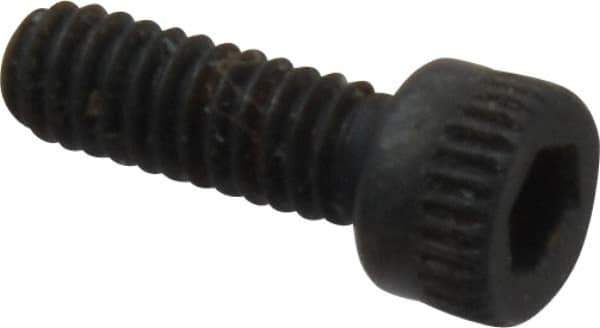 Made in USA - #5-40 UNC Hex Socket Drive, Socket Cap Screw - Alloy Steel, Black Oxide Finish, Fully Threaded, 3/8" Length Under Head - Industrial Tool & Supply