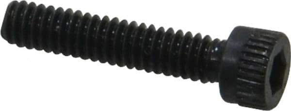 Made in USA - #5-40 UNC Hex Socket Drive, Socket Cap Screw - Alloy Steel, Black Oxide Finish, Fully Threaded, 5/8" Length Under Head - Industrial Tool & Supply