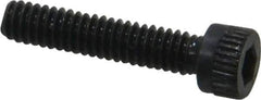 Made in USA - #5-40 UNC Hex Socket Drive, Socket Cap Screw - Alloy Steel, Black Oxide Finish, Fully Threaded, 5/8" Length Under Head - Industrial Tool & Supply