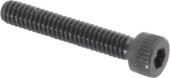 Made in USA - #5-40 UNC Hex Socket Drive, Socket Cap Screw - Alloy Steel, Black Oxide Finish, Fully Threaded, 3/4" Length Under Head - Industrial Tool & Supply