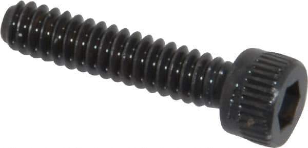 Made in USA - #6-32 UNC Hex Socket Drive, Socket Cap Screw - Alloy Steel, Black Oxide Finish, Fully Threaded, 5/8" Length Under Head - Industrial Tool & Supply