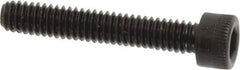 Made in USA - #8-32 UNC Hex Socket Drive, Socket Cap Screw - Alloy Steel, Black Oxide Finish, Fully Threaded, 1" Length Under Head - Industrial Tool & Supply