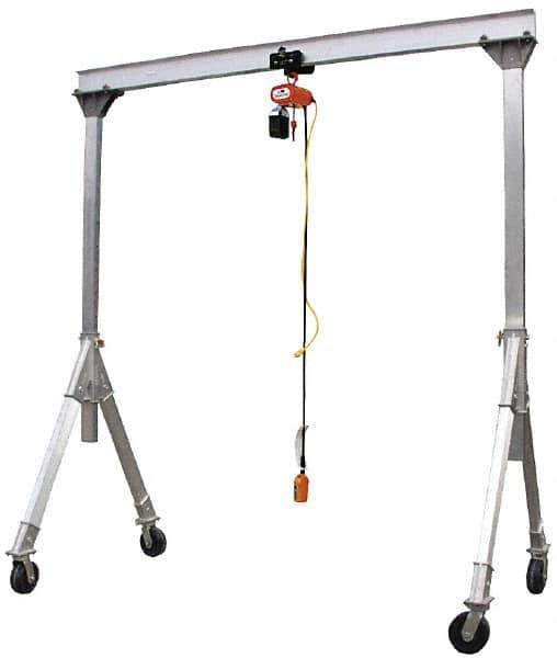 Vestil - 4,000 Lb Load Capacity, Aluminum Gantry Crane - 10' Span - Industrial Tool & Supply