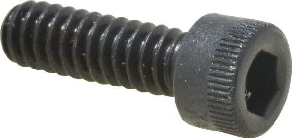 Made in USA - #10-24 UNC Hex Socket Drive, Socket Cap Screw - Alloy Steel, Black Oxide Finish, Fully Threaded, 5/8" Length Under Head - Industrial Tool & Supply