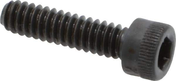 Made in USA - #10-24 UNC Hex Socket Drive, Socket Cap Screw - Alloy Steel, Black Oxide Finish, Fully Threaded, 3/4" Length Under Head - Industrial Tool & Supply