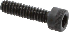 Made in USA - #10-24 UNC Hex Socket Drive, Socket Cap Screw - Alloy Steel, Black Oxide Finish, Fully Threaded, 3/4" Length Under Head - Industrial Tool & Supply