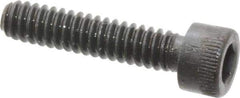 Made in USA - #10-24 UNC Hex Socket Drive, Socket Cap Screw - Alloy Steel, Black Oxide Finish, Fully Threaded, 7/8" Length Under Head - Industrial Tool & Supply