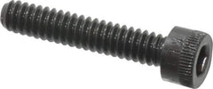 Made in USA - #10-24 UNC Hex Socket Drive, Socket Cap Screw - Alloy Steel, Black Oxide Finish, Fully Threaded, 1" Length Under Head - Industrial Tool & Supply