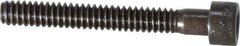 Made in USA - #10-24 UNC Hex Socket Drive, Socket Cap Screw - Alloy Steel, Black Oxide Finish, Partially Threaded, 1-1/2" Length Under Head - Industrial Tool & Supply
