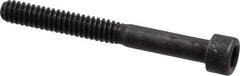 Made in USA - #10-24 UNC Hex Socket Drive, Socket Cap Screw - Alloy Steel, Black Oxide Finish, Partially Threaded, 1-3/4" Length Under Head - Industrial Tool & Supply