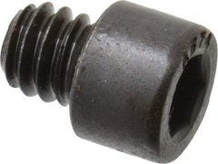 Made in USA - 1/4-20 UNC Hex Socket Drive, Socket Cap Screw - Alloy Steel, Black Oxide Finish, Fully Threaded, 1/4" Length Under Head - Industrial Tool & Supply