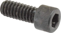 Made in USA - 1/4-20 UNC Hex Socket Drive, Socket Cap Screw - Alloy Steel, Black Oxide Finish, Fully Threaded, 5/8" Length Under Head - Industrial Tool & Supply