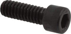 Made in USA - 1/4-20 UNC Hex Socket Drive, Socket Cap Screw - Alloy Steel, Black Oxide Finish, Fully Threaded, 3/4" Length Under Head - Industrial Tool & Supply