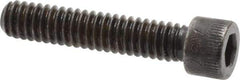 Made in USA - 1/4-20 UNC Hex Socket Drive, Socket Cap Screw - Alloy Steel, Black Oxide Finish, Fully Threaded, 1-1/4" Length Under Head - Industrial Tool & Supply