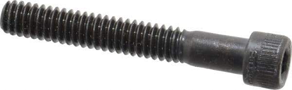 Made in USA - 1/4-20 UNC Hex Socket Drive, Socket Cap Screw - Alloy Steel, Black Oxide Finish, Partially Threaded, 1-3/4" Length Under Head - Industrial Tool & Supply