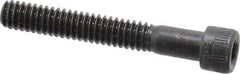 Made in USA - 1/4-20 UNC Hex Socket Drive, Socket Cap Screw - Alloy Steel, Black Oxide Finish, Partially Threaded, 1-3/4" Length Under Head - Industrial Tool & Supply