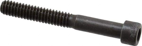 Made in USA - 1/4-20 UNC Hex Socket Drive, Socket Cap Screw - Alloy Steel, Black Oxide Finish, Partially Threaded, 2" Length Under Head - Industrial Tool & Supply