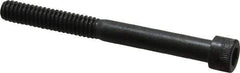 Made in USA - 1/4-20 UNC Hex Socket Drive, Socket Cap Screw - Alloy Steel, Black Oxide Finish, Partially Threaded, 2-1/2" Length Under Head - Industrial Tool & Supply