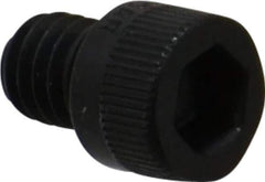 Made in USA - 5/16-18 UNC Hex Socket Drive, Socket Cap Screw - Alloy Steel, Black Oxide Finish, Fully Threaded, 3/8" Length Under Head - Industrial Tool & Supply