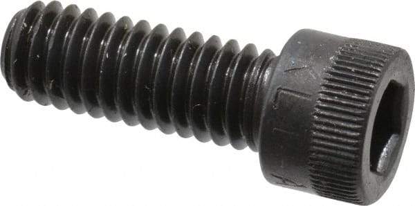Made in USA - 5/16-18 UNC Hex Socket Drive, Socket Cap Screw - Alloy Steel, Black Oxide Finish, Fully Threaded, 7/8" Length Under Head - Industrial Tool & Supply