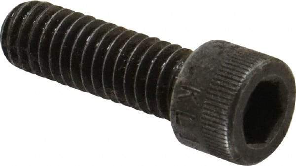 Made in USA - 5/16-18 UNC Hex Socket Drive, Socket Cap Screw - Alloy Steel, Black Oxide Finish, Fully Threaded, 1" Length Under Head - Industrial Tool & Supply