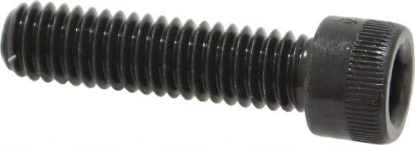Made in USA - 5/16-18 UNC Hex Socket Drive, Socket Cap Screw - Alloy Steel, Black Oxide Finish, Fully Threaded, 1-1/4" Length Under Head - Industrial Tool & Supply