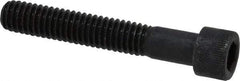 Made in USA - 5/16-18 UNC Hex Socket Drive, Socket Cap Screw - Alloy Steel, Black Oxide Finish, Partially Threaded, 2" Length Under Head - Industrial Tool & Supply