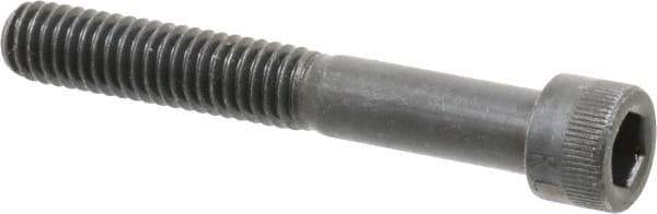 Made in USA - 5/16-18 UNC Hex Socket Drive, Socket Cap Screw - Alloy Steel, Black Oxide Finish, Partially Threaded, 2-1/4" Length Under Head - Industrial Tool & Supply