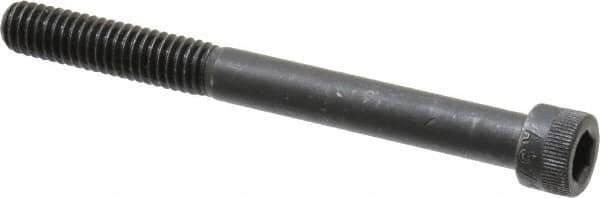 Made in USA - 5/16-18 UNC Hex Socket Drive, Socket Cap Screw - Alloy Steel, Black Oxide Finish, Partially Threaded, 3-1/4" Length Under Head - Industrial Tool & Supply