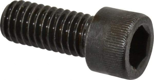 Made in USA - 3/8-16 UNC Hex Socket Drive, Socket Cap Screw - Alloy Steel, Black Oxide Finish, Fully Threaded, 7/8" Length Under Head - Industrial Tool & Supply