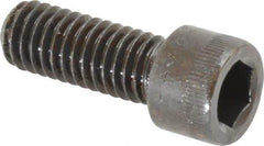 Made in USA - 3/8-16 UNC Hex Socket Drive, Socket Cap Screw - Alloy Steel, Black Oxide Finish, Fully Threaded, 1" Length Under Head - Industrial Tool & Supply