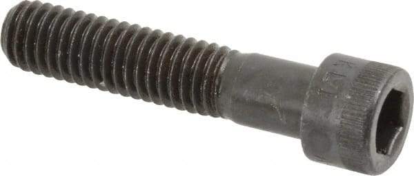 Made in USA - 3/8-16 UNC Hex Socket Drive, Socket Cap Screw - Alloy Steel, Black Oxide Finish, Partially Threaded, 1-3/4" Length Under Head - Industrial Tool & Supply
