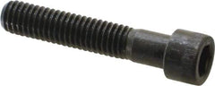 Made in USA - 3/8-16 UNC Hex Socket Drive, Socket Cap Screw - Alloy Steel, Black Oxide Finish, Partially Threaded, 2" Length Under Head - Industrial Tool & Supply