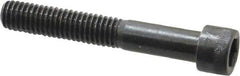 Made in USA - 3/8-16 UNC Hex Socket Drive, Socket Cap Screw - Alloy Steel, Black Oxide Finish, Partially Threaded, 2-1/2" Length Under Head - Industrial Tool & Supply
