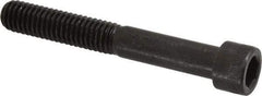 Made in USA - 3/8-16 UNC Hex Socket Drive, Socket Cap Screw - Alloy Steel, Black Oxide Finish, Partially Threaded, 2-3/4" Length Under Head - Industrial Tool & Supply