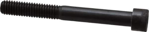 Made in USA - 3/8-16 UNC Hex Socket Drive, Socket Cap Screw - Alloy Steel, Black Oxide Finish, Partially Threaded, 3-1/4" Length Under Head - Industrial Tool & Supply